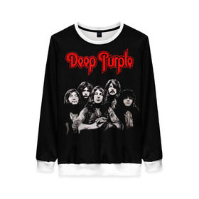 Женский свитшот 3D с принтом Deep Purple в городе Новоалтайск, 100% полиэстер с мягким внутренним слоем | круглый вырез горловины, мягкая резинка на манжетах и поясе, свободная посадка по фигуре | album | british | deep purple | england | heavy metal | rock group | альбом | англия | британская | рок группа | хеви металл