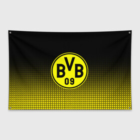 Флаг-баннер с принтом FC Borussia 2018 Original #1 в городе Новоалтайск, 100% полиэстер | размер 67 х 109 см, плотность ткани — 95 г/м2; по краям флага есть четыре люверса для крепления | боруссия | дортмунд