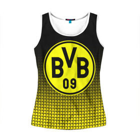 Женская майка 3D с принтом FC Borussia 2018 Original #1 в городе Новоалтайск, 100% полиэстер | круглая горловина, прямой силуэт, длина до линии бедра | боруссия | дортмунд