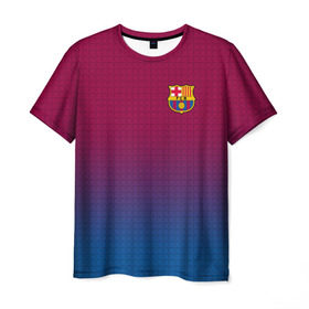 Мужская футболка 3D с принтом FC Barcelona #12 в городе Новоалтайск, 100% полиэфир | прямой крой, круглый вырез горловины, длина до линии бедер | fc | fc barcelona | fcb | барселона | спорт | спортивные | футбол | футбольный клуб