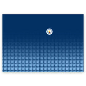 Поздравительная открытка с принтом Manchester city 2018 #9 в городе Новоалтайск, 100% бумага | плотность бумаги 280 г/м2, матовая, на обратной стороне линовка и место для марки
 | Тематика изображения на принте: fc | manchester city | манчестер сити | спорт | спортивные | футбол | футбольный клуб