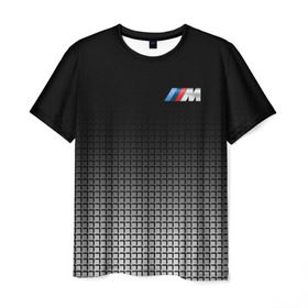 Мужская футболка 3D с принтом BMW 2018 Black and White III в городе Новоалтайск, 100% полиэфир | прямой крой, круглый вырез горловины, длина до линии бедер | Тематика изображения на принте: bmw | автомобильные | бмв