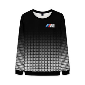 Мужской свитшот 3D с принтом BMW 2018 Black and White III в городе Новоалтайск, 100% полиэстер с мягким внутренним слоем | круглый вырез горловины, мягкая резинка на манжетах и поясе, свободная посадка по фигуре | Тематика изображения на принте: bmw | автомобильные | бмв