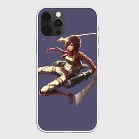 Чехол для iPhone 12 Pro Max с принтом Mikasa Атака титанов в городе Новоалтайск, Силикон |  | attack on titan | вторжение гигантов | микаса