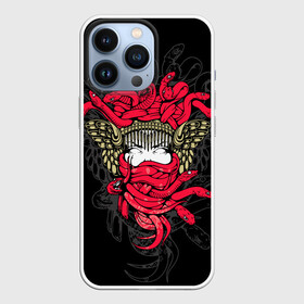 Чехол для iPhone 13 Pro с принтом Горгона Медуза в городе Новоалтайск,  |  | face | fashion | gorgon medusa | hair | head | lady | monster | snake | style | the protectress | woman | волосы | голова | горгона медуза | женщина | защитница | змеи | лицо | мода | повелительница | стиль | чудовище