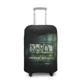 Чехол для чемодана 3D с принтом Korn, greatest hits vol.1 в городе Новоалтайск, 86% полиэфир, 14% спандекс | двустороннее нанесение принта, прорези для ручек и колес | korn | koяn | альтернативный | арвизу | гранж | грув | группа | дэвис | корн | коян | лузье | манки | метал | музыка | нюметал | панк | песни | рок | уэлч | филди | филипп | хэд | шаффер