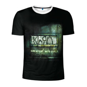 Мужская футболка 3D спортивная с принтом Korn, greatest hits vol.1 в городе Новоалтайск, 100% полиэстер с улучшенными характеристиками | приталенный силуэт, круглая горловина, широкие плечи, сужается к линии бедра | korn | koяn | альтернативный | арвизу | гранж | грув | группа | дэвис | корн | коян | лузье | манки | метал | музыка | нюметал | панк | песни | рок | уэлч | филди | филипп | хэд | шаффер