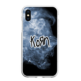 Чехол для iPhone XS Max матовый с принтом Korn в городе Новоалтайск, Силикон | Область печати: задняя сторона чехла, без боковых панелей | Тематика изображения на принте: korn | koяn | альтернативный | арвизу | гранж | грув | группа | дым | дэвис | корн | коян | лузье | манки | метал | музыка | нюметал | панк | песни | рок | уэлч | филди | филипп | хэд | шаффер