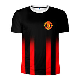 Мужская футболка 3D спортивная с принтом Manchester United 2018 Line в городе Новоалтайск, 100% полиэстер с улучшенными характеристиками | приталенный силуэт, круглая горловина, широкие плечи, сужается к линии бедра | fc | manchester united | манчестер юнайтед | спорт | спортивные | фк | футбол