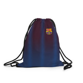 Рюкзак-мешок 3D с принтом FC Barcelona Gradient в городе Новоалтайск, 100% полиэстер | плотность ткани — 200 г/м2, размер — 35 х 45 см; лямки — толстые шнурки, застежка на шнуровке, без карманов и подкладки | Тематика изображения на принте: fc | fc barcelona | fcb | барселона | спорт | спортивные | фк | футбол