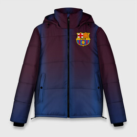 Мужская зимняя куртка 3D с принтом FC Barcelona Gradient в городе Новоалтайск, верх — 100% полиэстер; подкладка — 100% полиэстер; утеплитель — 100% полиэстер | длина ниже бедра, свободный силуэт Оверсайз. Есть воротник-стойка, отстегивающийся капюшон и ветрозащитная планка. 

Боковые карманы с листочкой на кнопках и внутренний карман на молнии. | fc | fc barcelona | fcb | барселона | спорт | спортивные | фк | футбол