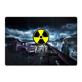 Магнитный плакат 3Х2 с принтом S.T.A.L.K.E.R. - И.В.А.Н. в городе Новоалтайск, Полимерный материал с магнитным слоем | 6 деталей размером 9*9 см | stalker | ванька | ваня | иван | имя | припять | радиация | сталкер | чернобыль