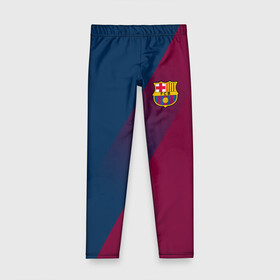 Детские леггинсы 3D с принтом FC BARCELONA (BARCA) | ФК БАРСЕЛОНА в городе Новоалтайск, полиэстер 85%, спандекс 15% | эластичный пояс, зауженный крой | fc barcelona | fcb | барселона | спорт | спортивные | фк | футбол