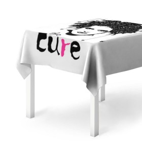 Скатерть 3D с принтом The Cure в городе Новоалтайск, 100% полиэстер (ткань не мнется и не растягивается) | Размер: 150*150 см | robert smith | rock band | the cure | uk | британия | роберт смит | рок группа
