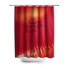 Штора 3D для ванной с принтом The Cure в городе Новоалтайск, 100% полиэстер | плотность материала — 100 г/м2. Стандартный размер — 146 см х 180 см. По верхнему краю — пластиковые люверсы для креплений. В комплекте 10 пластиковых колец | robert smith | rock band | the cure | uk | британия | роберт смит | рок группа