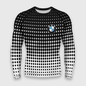 Мужской рашгард 3D с принтом BMW 2018 Black and White IV в городе Новоалтайск,  |  | Тематика изображения на принте: bmw | автомобильные | бмв | машины