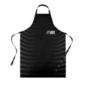 Фартук 3D с принтом BMW M BLACK & GREY в городе Новоалтайск, 100% полиэстер | общий размер — 65 х 85 см, ширина нагрудника — 26 см, горловина — 53 см, длина завязок — 54 см, общий обхват в поясе — 173 см. Принт на завязках и на горловине наносится с двух сторон, на основной части фартука — только с внешней стороны | bmw | автомобильные | бмв | машины