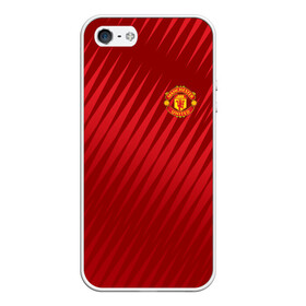 Чехол для iPhone 5/5S матовый с принтом Manchester United Sportwear в городе Новоалтайск, Силикон | Область печати: задняя сторона чехла, без боковых панелей | emirates | fc | manchester united | геометрия | манчестер юнайтед | спорт | футбол | футбольный клуб | эмблема
