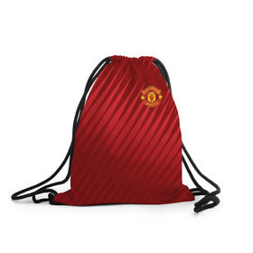 Рюкзак-мешок 3D с принтом Manchester United Sportwear в городе Новоалтайск, 100% полиэстер | плотность ткани — 200 г/м2, размер — 35 х 45 см; лямки — толстые шнурки, застежка на шнуровке, без карманов и подкладки | Тематика изображения на принте: emirates | fc | manchester united | геометрия | манчестер юнайтед | спорт | футбол | футбольный клуб | эмблема