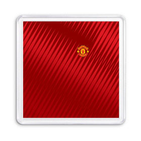 Магнит 55*55 с принтом Manchester United Sportwear в городе Новоалтайск, Пластик | Размер: 65*65 мм; Размер печати: 55*55 мм | emirates | fc | manchester united | геометрия | манчестер юнайтед | спорт | футбол | футбольный клуб | эмблема
