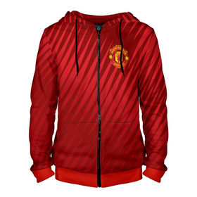 Мужская толстовка 3D на молнии с принтом Manchester United Sportwear в городе Новоалтайск, 100% полиэстер | длина до линии бедра, манжеты и пояс оформлены мягкой тканевой резинкой, двухслойный капюшон со шнурком для регулировки, спереди молния, по бокам два кармана | Тематика изображения на принте: emirates | fc | manchester united | геометрия | манчестер юнайтед | спорт | футбол | футбольный клуб | эмблема