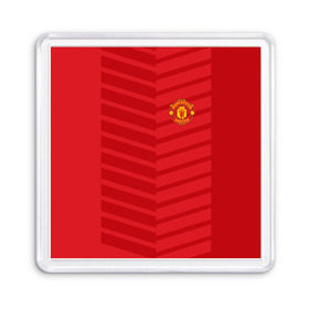 Магнит 55*55 с принтом Manchester United 2018 Reverse в городе Новоалтайск, Пластик | Размер: 65*65 мм; Размер печати: 55*55 мм | emirates | fc | manchester united | геометрия | манчестер юнайтед | спорт | футбол | футбольный клуб | эмблема