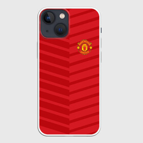 Чехол для iPhone 13 mini с принтом Manchester United 2018 Reverse в городе Новоалтайск,  |  | Тематика изображения на принте: emirates | fc | manchester united | геометрия | манчестер юнайтед | спорт | футбол | футбольный клуб | эмблема