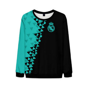Мужской свитшот 3D с принтом Real Madrid 2018 Ronaldo 7 в городе Новоалтайск, 100% полиэстер с мягким внутренним слоем | круглый вырез горловины, мягкая резинка на манжетах и поясе, свободная посадка по фигуре | fc | real madrid | реал мадрид | спорт | спортивные | фк | футбол