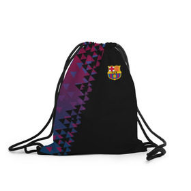 Рюкзак-мешок 3D с принтом FC Barcelona 2018 Премиум в городе Новоалтайск, 100% полиэстер | плотность ткани — 200 г/м2, размер — 35 х 45 см; лямки — толстые шнурки, застежка на шнуровке, без карманов и подкладки | Тематика изображения на принте: 