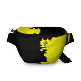 Поясная сумка 3D с принтом Borussia 2018 Geometry Sport в городе Новоалтайск, 100% полиэстер | плотная ткань, ремень с регулируемой длиной, внутри несколько карманов для мелочей, основное отделение и карман с обратной стороны сумки застегиваются на молнию | боруссия | дортмунд