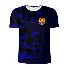 Мужская футболка 3D спортивная с принтом FC Barca 2018 Military Sport в городе Новоалтайск, 100% полиэстер с улучшенными характеристиками | приталенный силуэт, круглая горловина, широкие плечи, сужается к линии бедра | fc | fc barcelona | fcb |   | барселона | спорт | спортивные | фк | футбол