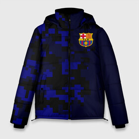 Мужская зимняя куртка 3D с принтом FC Barca 2018 Military Sport в городе Новоалтайск, верх — 100% полиэстер; подкладка — 100% полиэстер; утеплитель — 100% полиэстер | длина ниже бедра, свободный силуэт Оверсайз. Есть воротник-стойка, отстегивающийся капюшон и ветрозащитная планка. 

Боковые карманы с листочкой на кнопках и внутренний карман на молнии. | fc | fc barcelona | fcb |   | барселона | спорт | спортивные | фк | футбол