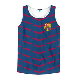 Мужская майка 3D с принтом FC Barca 2018 Creative uniform в городе Новоалтайск, 100% полиэстер | круглая горловина, приталенный силуэт, длина до линии бедра. Пройма и горловина окантованы тонкой бейкой | barcelona | fc | барселона | спорт | спортивные | фк | футбол