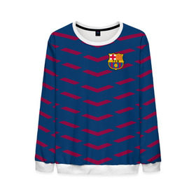 Мужской свитшот 3D с принтом FC Barca 2018 Creative uniform в городе Новоалтайск, 100% полиэстер с мягким внутренним слоем | круглый вырез горловины, мягкая резинка на манжетах и поясе, свободная посадка по фигуре | Тематика изображения на принте: barcelona | fc | барселона | спорт | спортивные | фк | футбол