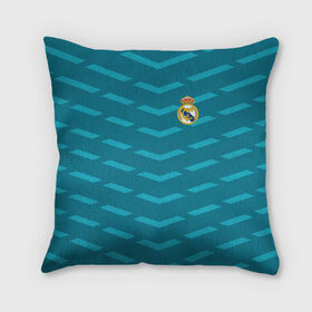 Подушка 3D с принтом Real Madrid 2018 Creative II в городе Новоалтайск, наволочка – 100% полиэстер, наполнитель – холлофайбер (легкий наполнитель, не вызывает аллергию). | состоит из подушки и наволочки. Наволочка на молнии, легко снимается для стирки | 