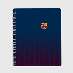 Тетрадь с принтом FC Barca 2018 Creative uniform в городе Новоалтайск, 100% бумага | 48 листов, плотность листов — 60 г/м2, плотность картонной обложки — 250 г/м2. Листы скреплены сбоку удобной пружинной спиралью. Уголки страниц и обложки скругленные. Цвет линий — светло-серый
 | fc | fc barcelona | fcb | барселона | спорт | спортивные | фк | футбол