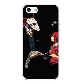 Чехол для iPhone 5/5S матовый с принтом Mahou Tsukai no Yome в городе Новоалтайск, Силикон | Область печати: задняя сторона чехла, без боковых панелей | Тематика изображения на принте: девушка | красные волосы | монстр | невеста чародея