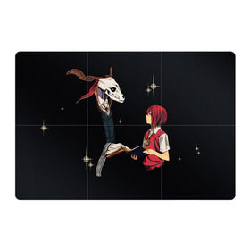 Магнитный плакат 3Х2 с принтом Mahou Tsukai no Yome в городе Новоалтайск, Полимерный материал с магнитным слоем | 6 деталей размером 9*9 см | Тематика изображения на принте: девушка | красные волосы | монстр | невеста чародея