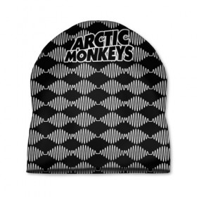 Шапка 3D с принтом Arctic Monkeys в городе Новоалтайск, 100% полиэстер | универсальный размер, печать по всей поверхности изделия | 