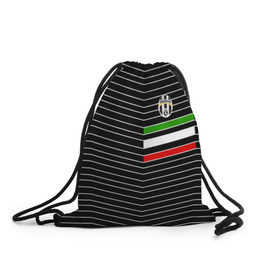 Рюкзак-мешок 3D с принтом Juventus 2018 Италия в городе Новоалтайск, 100% полиэстер | плотность ткани — 200 г/м2, размер — 35 х 45 см; лямки — толстые шнурки, застежка на шнуровке, без карманов и подкладки | fc | juventus | спорт | спортивные | фк | футбол | ювентус