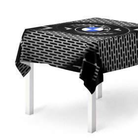 Скатерть 3D с принтом BMW Carboniferous 2018 в городе Новоалтайск, 100% полиэстер (ткань не мнется и не растягивается) | Размер: 150*150 см | abstraction | carboniferous | карбон | текстуры