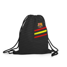 Рюкзак-мешок 3D с принтом FC Barca 2018 Испания в городе Новоалтайск, 100% полиэстер | плотность ткани — 200 г/м2, размер — 35 х 45 см; лямки — толстые шнурки, застежка на шнуровке, без карманов и подкладки | Тематика изображения на принте: fc | fc barcelona | fcb | барселона | спорт | спортивные | фк | футбол