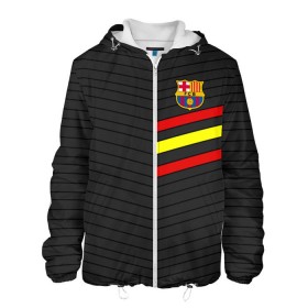 Мужская куртка 3D с принтом FC Barca 2018 Испания в городе Новоалтайск, ткань верха — 100% полиэстер, подклад — флис | прямой крой, подол и капюшон оформлены резинкой с фиксаторами, два кармана без застежек по бокам, один большой потайной карман на груди. Карман на груди застегивается на липучку | Тематика изображения на принте: fc | fc barcelona | fcb | барселона | спорт | спортивные | фк | футбол