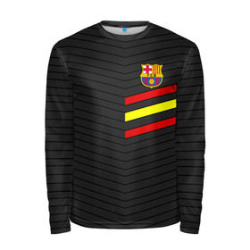 Мужской лонгслив 3D с принтом FC Barca 2018 Испания в городе Новоалтайск, 100% полиэстер | длинные рукава, круглый вырез горловины, полуприлегающий силуэт | fc | fc barcelona | fcb | барселона | спорт | спортивные | фк | футбол