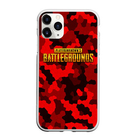 Чехол для iPhone 11 Pro матовый с принтом PUBG Red Military в городе Новоалтайск, Силикон |  | battle royal | playerunknowns battlegrounds | pubg | пабг | пубг