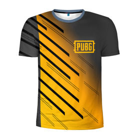 Мужская футболка 3D спортивная с принтом PUBG Cybersport в городе Новоалтайск, 100% полиэстер с улучшенными характеристиками | приталенный силуэт, круглая горловина, широкие плечи, сужается к линии бедра | playerunknowns battlegrounds | pubg | боевик | шутеры