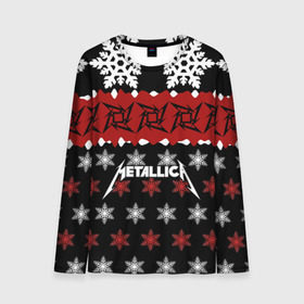 Мужской лонгслив 3D с принтом Metallica в городе Новоалтайск, 100% полиэстер | длинные рукава, круглый вырез горловины, полуприлегающий силуэт | metallica | джеймс хэтфилд | кирк хэмметт | ларс ульрих | метал | металика | металлика | новогодний | новый год | роберт трухильо | рождество | рок | снежинки | трэш | трэшметал | хард | хардрок | хеви