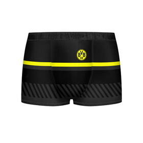Мужские трусы 3D с принтом BORUSSIA | БОРУССИЯ в городе Новоалтайск, 50% хлопок, 50% полиэстер | классическая посадка, на поясе мягкая тканевая резинка | боруссия | дортмунд