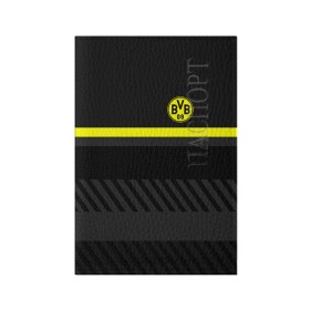 Обложка для паспорта матовая кожа FC Borussia 2018 Original #3: в городе Новоалтайск, натуральная матовая кожа | размер 19,3 х 13,7 см; прозрачные пластиковые крепления | боруссия | дортмунд