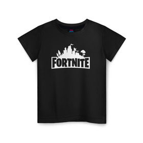 Детская футболка хлопок с принтом Fortnite в городе Новоалтайск, 100% хлопок | круглый вырез горловины, полуприлегающий силуэт, длина до линии бедер | Тематика изображения на принте: epic games | fort | fortnite battle | fortnite battle royale | fortnite royale | survival | королевский битва